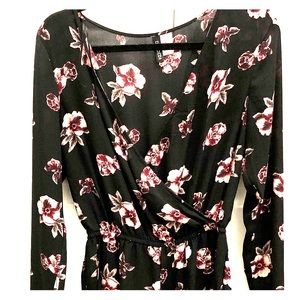 H&M low cut, long sleeve, romper